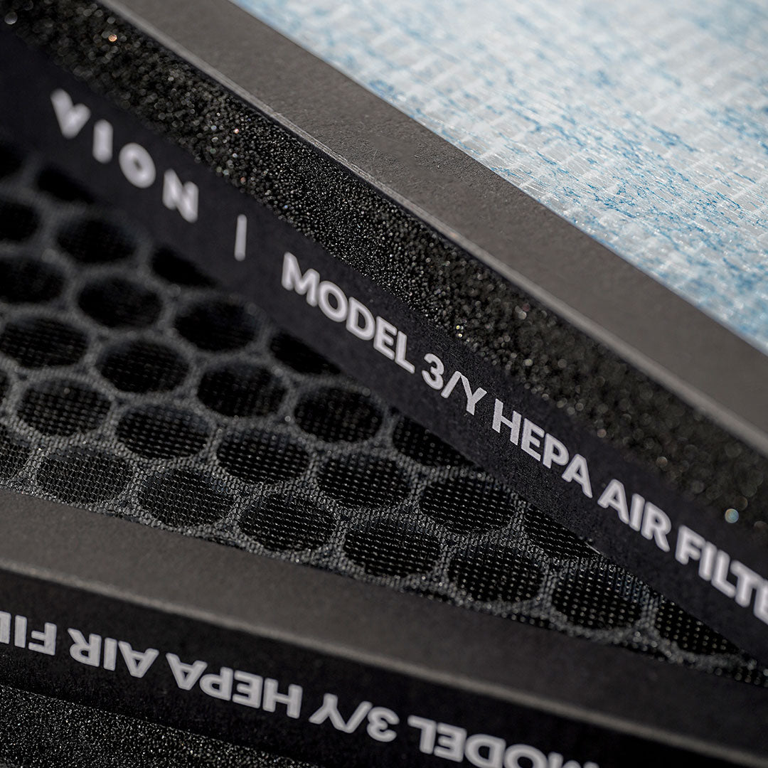 Model 3/Y HEPA Activated Carbon Air Filters (2 Packs)