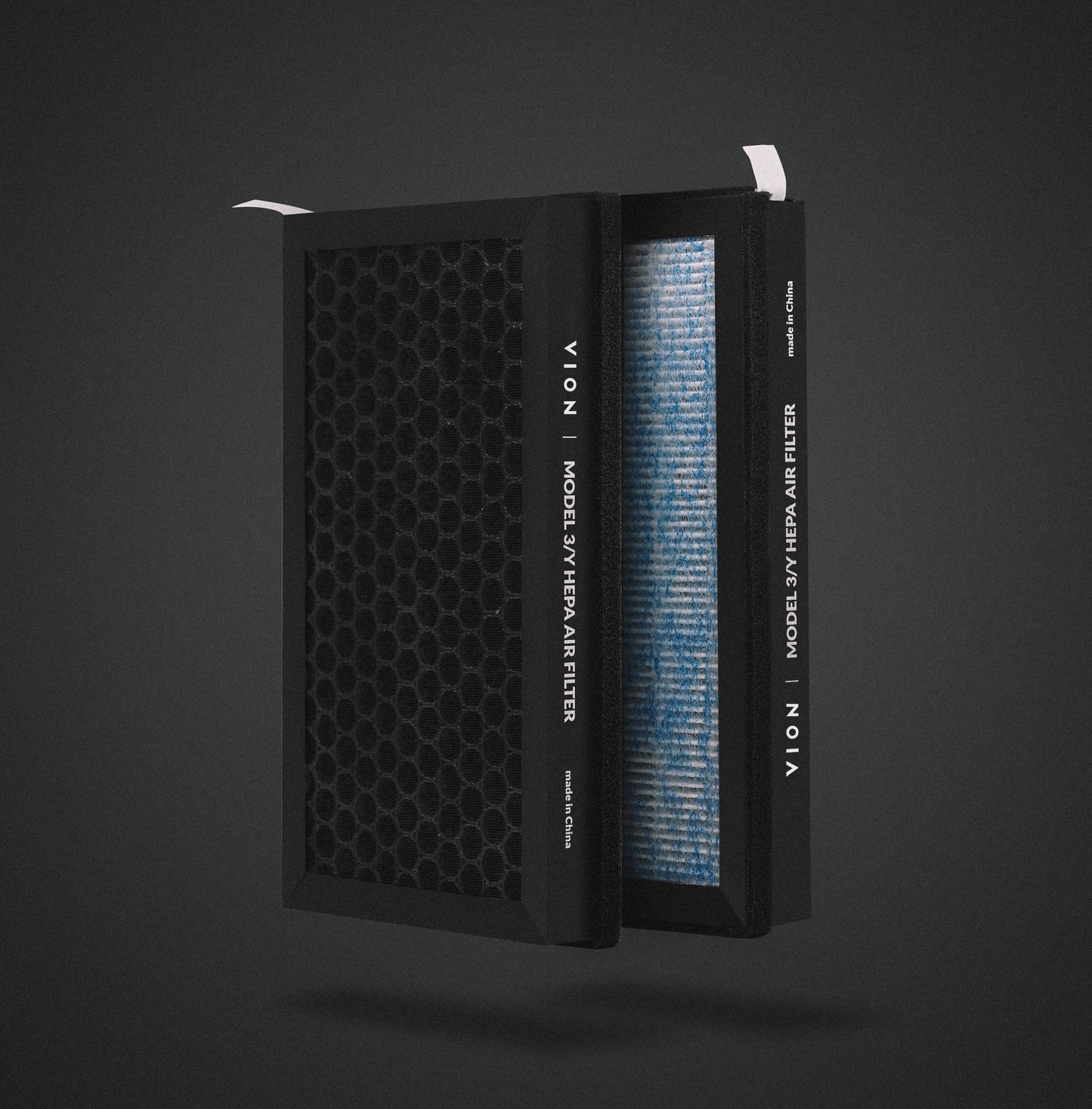 Model 3/Y HEPA Activated Carbon Air Filters (2 Packs)